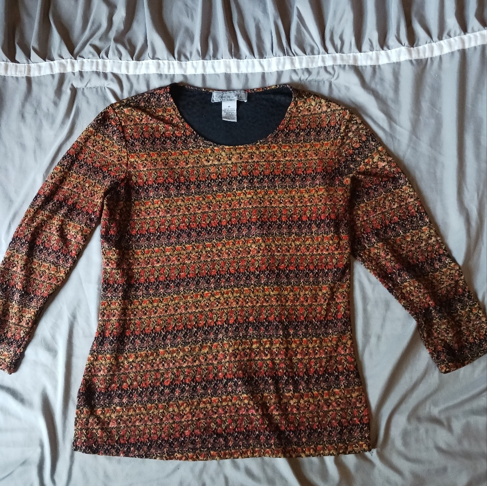 Birch Hill Size Medium Three Quarters Sleeve Blouse